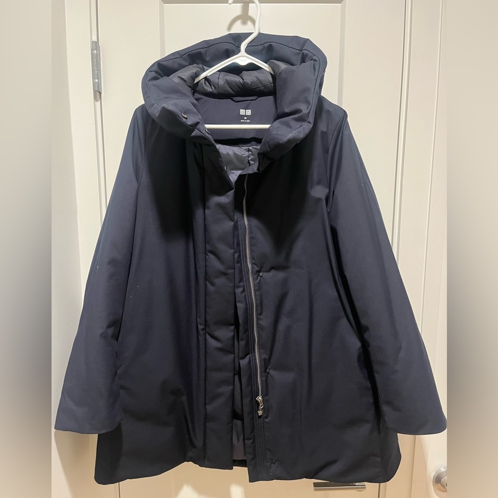 Uniqlo women hybrid down short coat. Navy Oversized Size xs(XS to M)